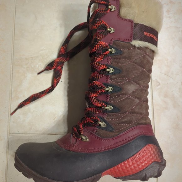 NEW Merrell Winterbelle Mahogany Peak Waterproof Boots (Women US Size 6) - Picture 11 of 14